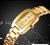 Relógio SKMEI impermeável para senhoras, elegante e elegante, conjunto de diamantes, quadrado dourado, pulseira de aço pequena e delicada - PenseVc