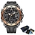 FOXBOX-Relógio militar digital masculino, impermeável, LED, quartzo, relógio, esporte, masculino, relógio de pulso grande, 50m