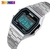 Rélogio Skmei-homens aço inoxidável impermeável relógio de pulso Digital, esporte luxo relógios, Chrono, 3Bar, Top Brand