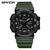 Relógio de pulso masculino Sanda com display duplo, impermeável, digital, quartzo, esportes, militar, 50m, novo