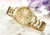 Curren-relógio de ouro feminino, pulseira de aço criativa, relógios femininos, relógio feminino na internet