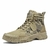 Calçados Masculinos Botas de Lona Camuflada Casual Botas Curtas atividade ao Ar livre, trilha acampamento.