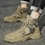Calçados Masculinos Botas de Lona Camuflada Casual Botas Curtas atividade ao Ar livre, trilha acampamento. na internet