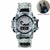 Relógio SHIYUNME eletrônico masculino estilo G, camuflagem, militar, ao ar livre, esportes, impermeável, bússola, led, quartzo, display duplo - comprar online