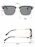 Óculos de Sol Unisex metal quadrado tirar foto, moda óculos, acessórios de vestuário ao ar livre, 1pc Retro, UV-400. - comprar online