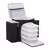 BOLSA TÉRMICA 4 POTES - PRETA COM PRATA FASHION - PADRÃO: ÚNICO - Bomplus Nutri