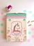 Caja contenedora grande - "Unicornio flores"