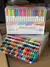 Kit caneta brush pen ponta dupla primax 100 cores