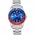 Relógio masculino verde água fantasma calendário relógio high end simples moda aço inoxidável estudante esportes relógio - Modela Charme