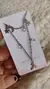 Choker Signo Áries com pingentes lua, estrela e zircônia