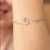 Pulseira com pingente de Onda do Mar