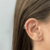 Piercing Coração Daith Helix Aço inoxidável Prata