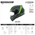 Casco Integral MAC M67 Bass Arcade Negro / Verde Mate - Bargen Motos