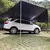 Toldo lateral do carro revestimento preto lona com ventosa
