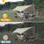 Leve 3x4m acampamento hexagonal lona toldo à prova à prova d&#39;água água a - loja online