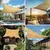 Toldo quadrado para sombra de sol, 98% bloco uv, abrigo sol - comprar online