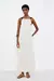 Vestido Midi Detalhe Bicolor Cru - Sacada