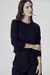 Blusa Tricot Ml Brilho - 0127- Preto - Canal