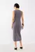 Vestido Tricot Reto Bege Tex - Sacada - comprar online
