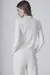 Blusa Tricot Ml Gola - 0104 - Off White - Canal na internet