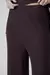 Calça Plano Bootcut Couro PU Preto -Canal na internet