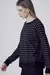 Blusa Tricot ML Listrada - 0127 - Preto - Canal - comprar online
