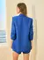 Blazer Linho Azul Macrame - Open - comprar online