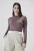 Blusa Tricot Ml Gola - 0778 - Marrom - Canal