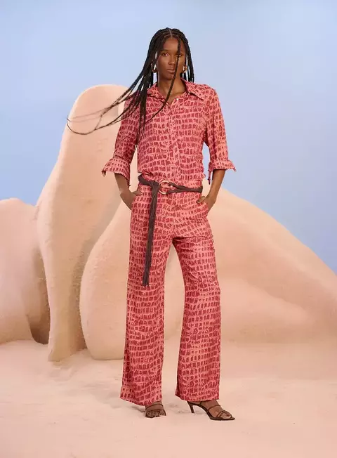 Calça Estampada Allig Skin Che - Isy