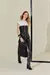 Vestido Couro Pu Preto - Sacada - comprar online