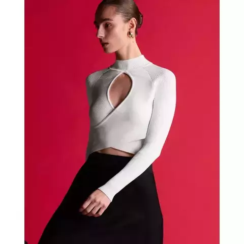 Blusa Blusa Cornell Bc Off White - Maria Pavan