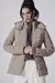 Jaqueta Puffer Alongada Capuz -1244 - Camel -Canal