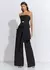 Conjunto Blusa Strapless Calça Wide Crepe Infinity - Lore - Leila Weiss