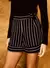 Short Linho Listrado Preto/Off - Isy - comprar online