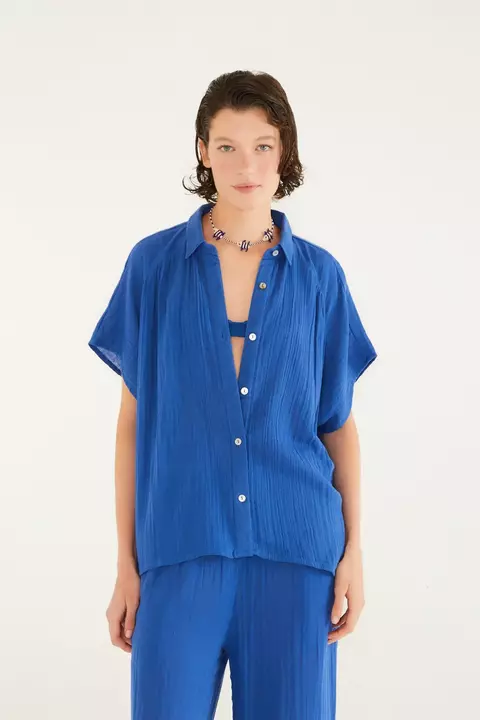 Camisa Prega Crinkle - Farm
