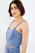 Cropped Listrado Detalhe Alça - Sacada - comprar online