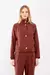 Parka Casual Botões Marrom Mocha - Sacada - comprar online