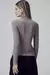 Blusa Malha ML Gola Alta Rib Texturizado - Canal - comprar online