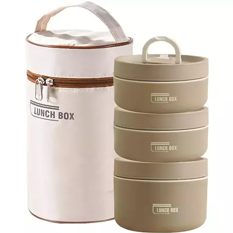 Lancheira Térmica Portátil Food Lunch Container Set 3