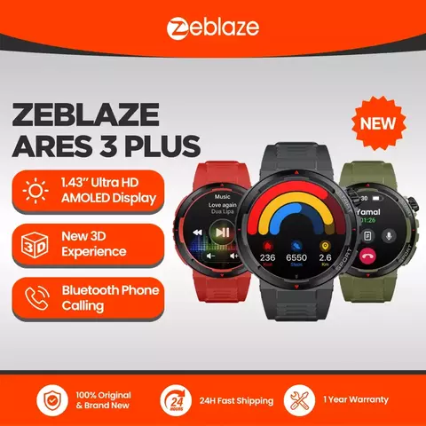 Zeblaze-Smartwatch Display AMOLED, Chamada por Voz AMOLED