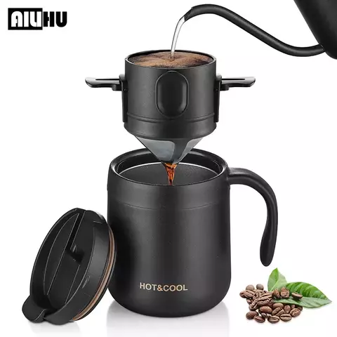 Filtro de café portátil de aço inoxidável 304