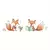 Adhesivo de pared de zorritos lectores 90x32cms - Little me
