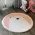 Alfombra con imagen de Oso Blanco y Rosa de 80x80cms
