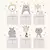 6 Adhesivos para interruptor de luz Animalitos