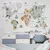 Adhesivo de Mapa Mundial con Animales