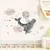 Adhesivo de Pared con Ballena, Nube y Estrellas 70.7x45cms