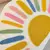 Funda de cojín bordada en forma de sol arcoíris - comprar online