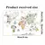 Adhesivo de Mapa Mundial con Animales - comprar online