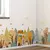 Adhesivo De Pared Con Patrón De Bosque y Zorro 138x55cms