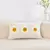 Funda de almohada bordada margaritas 30x50cms